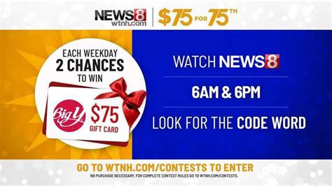 Wtnh contest - May 14, 2023 · Participants are eligible to win a WTNH contest or sweepstakes only once …
